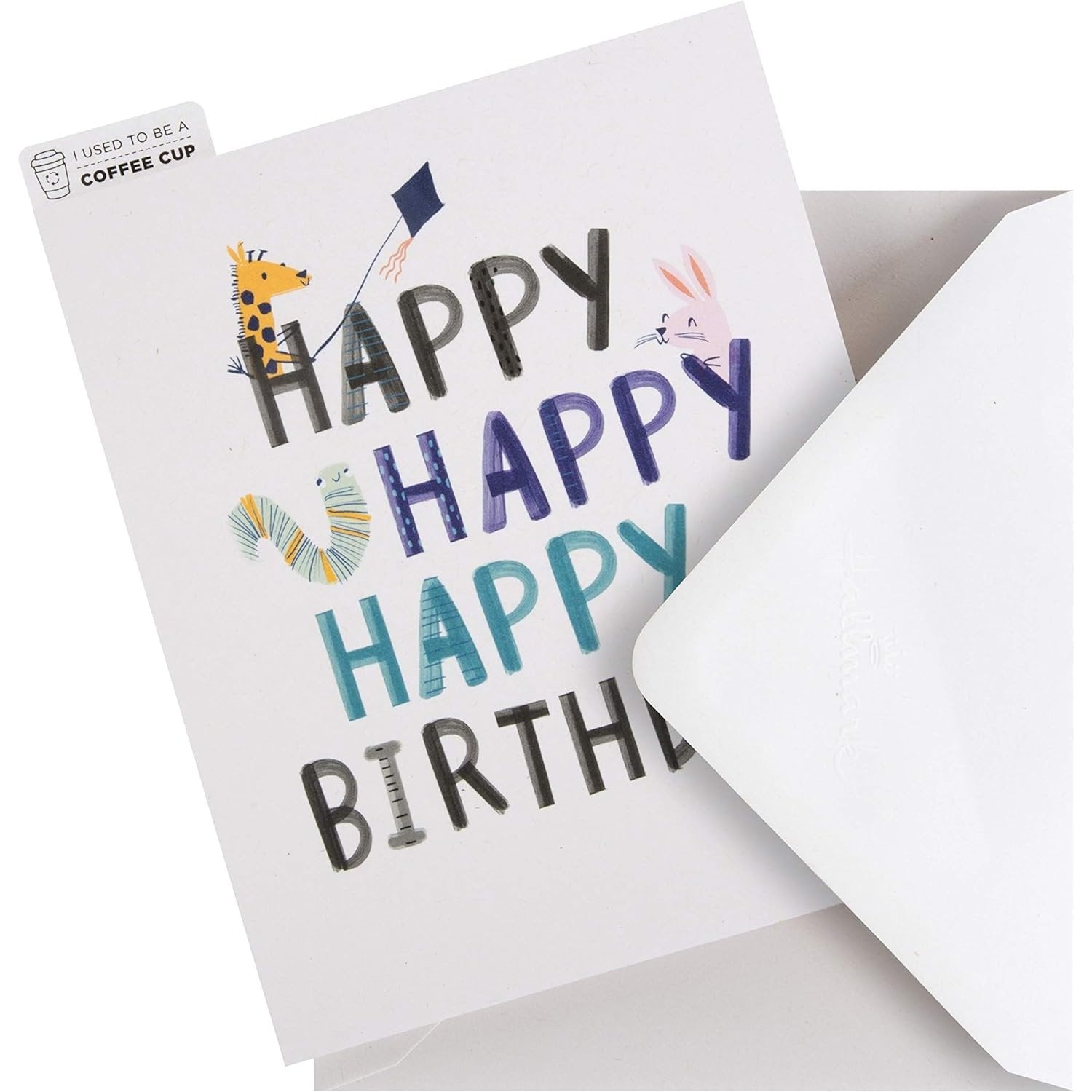 Croppers Cupcycled Birthday Card - Cute Animal Illustration Design