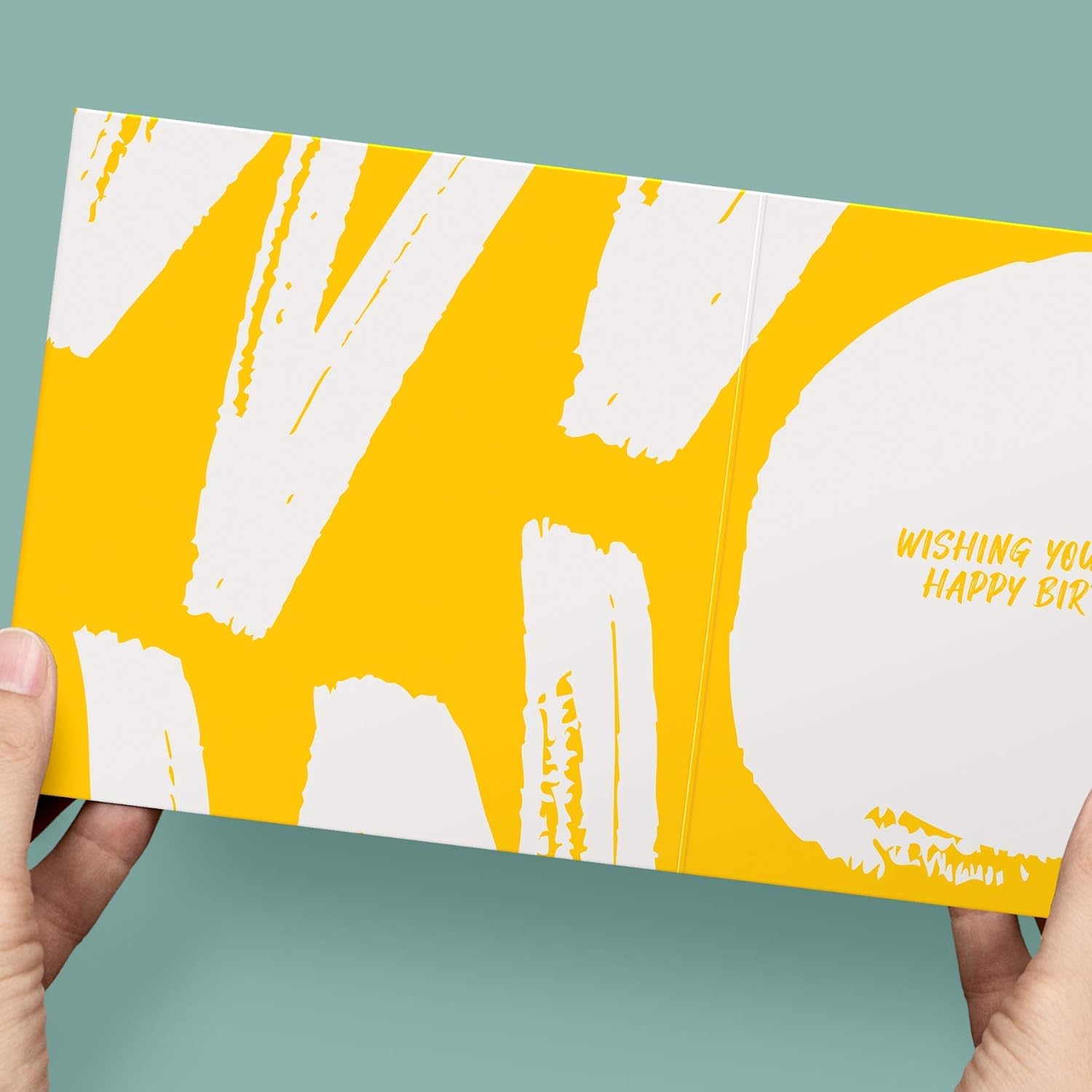 Happy Birthday card - General birthday greeting card for her or him - Colourful design with envelope.