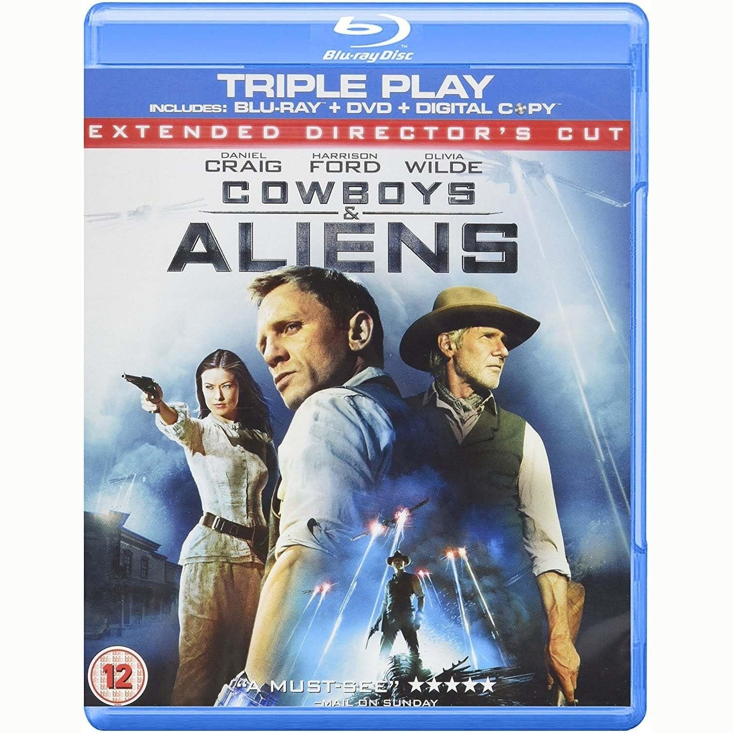 Paramount Home Entertainment COWBOYS & ALIENS BD TRIPLE PLAY.