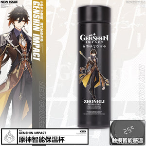 Anime Game Genshin Impact Venti Paimon Klee Diluc Qiqi Keqing Stainless Steel Vacuum Cup Thermos Cup Water Bottle Xmas Gift - Azbrowse