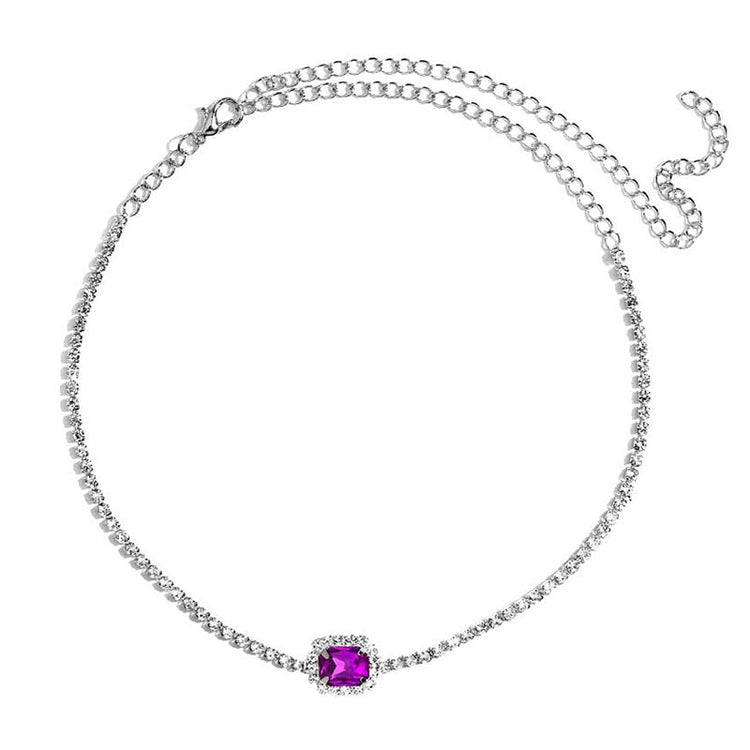 Kasajewel Gold Silver Color Butterfly Pendant Necklace Female Shiny Crystal Clavicle Chain Fashion New Design Jewelry Party Gift - Azbrowse