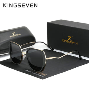 Genuine KINGSEVEN Women's Glasses Luxury Brand Design Sunglasses Gradient Polarized Lens Sun glasses Butterfly Oculos Feminino - Azbrowse