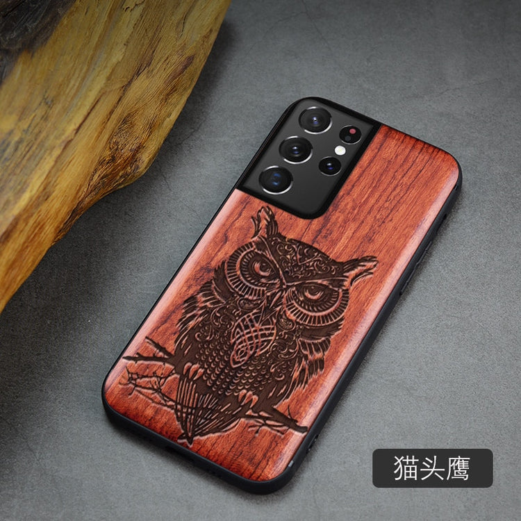 For Samsung Galaxy S21 Ultra Case Boogic Original Wood funda S21 S21+ Wood Cover Phone Case For Samsung S21 Ultra - Azbrowse