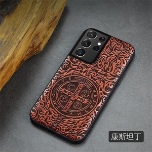 For Samsung Galaxy S21 Ultra Case Boogic Original Wood funda S21 S21+ Wood Cover Phone Case For Samsung S21 Ultra - Azbrowse