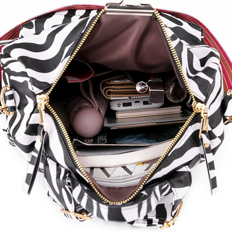 Retro Large Backpack Women PU Leather Rucksack Women's Knapsack Travel Backpacks Shoulder School Bags Mochila Back Pack XA96H - Azbrowse