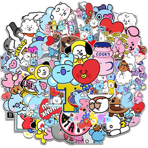 10/30/50PCS Cute Animal Sticker Computer Phone Water Cup Sticker Waterproof Sticker Wholesale - Azbrowse
