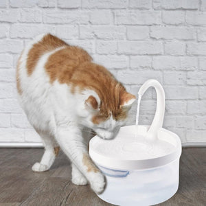 Pet Water Fountain Automatic Power-off When Lack of Water Bird Water Dispenser Dog Drinking Fountain With LED Light water level - Azbrowse