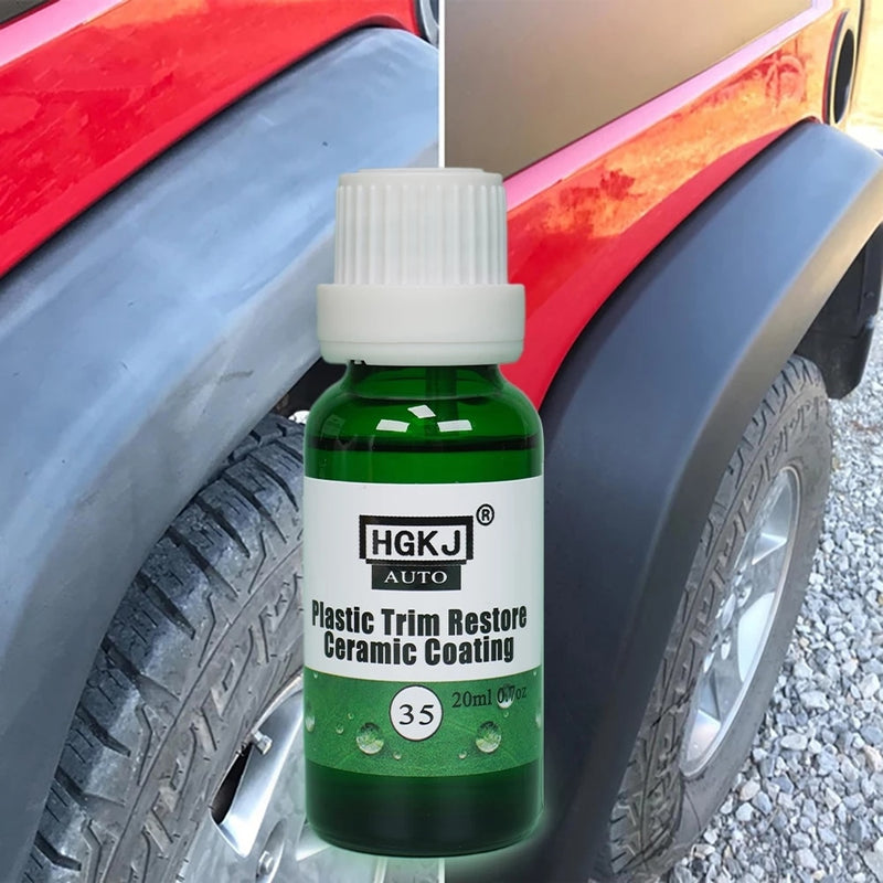 HGKJ 24 Plastic Exterior Recovery Restorer Trim Long-lasting Cleaner Agent Refresh Restoration Hydrophobic Coating Car Chemicals - Azbrowse
