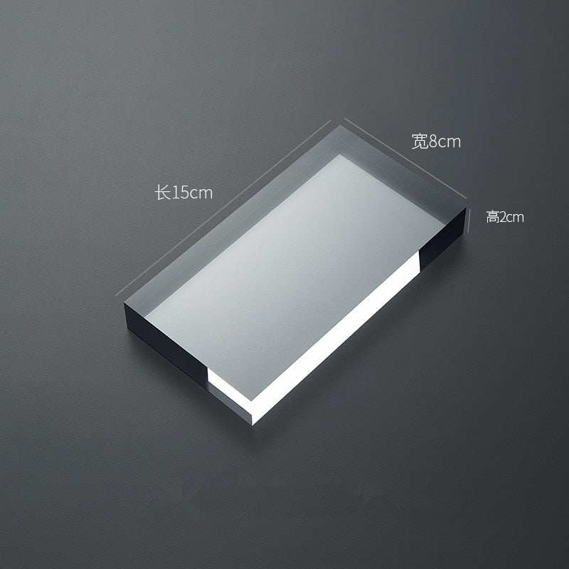 Acrylic Transparent Geometry Photography Props Scene Round Cylindrical Spherical Square Cosmetic Jewelry Props - Azbrowse