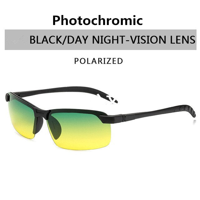 Classic Photochromic Driving Sunglasses Men Brand vintag Polarized Chameleon Discoloration Sun glasses men Anti-glare Goggles - Azbrowse
