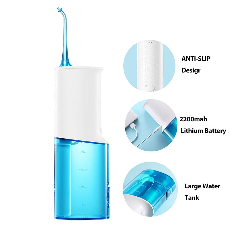 Soocas W3 Portable Oral Irrigator USB Rechargeable Dental Water Flosser Stable Water Flow IPX7 Waterproof Bathroom Teeth Cleaner