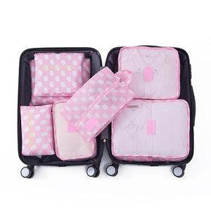 RUPUTIN 7Pcs/set Trip Luggage Organizer Clothes Finishing Kit Storage Bag Cosmetic toiletrie Storage Bag Home Travel Accessories - Azbrowse