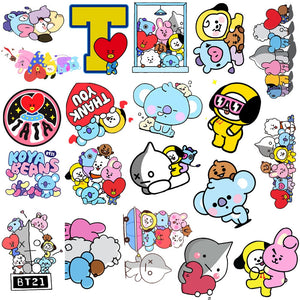 10/30/50PCS Cute Animal Sticker Computer Phone Water Cup Sticker Waterproof Sticker Wholesale - Azbrowse