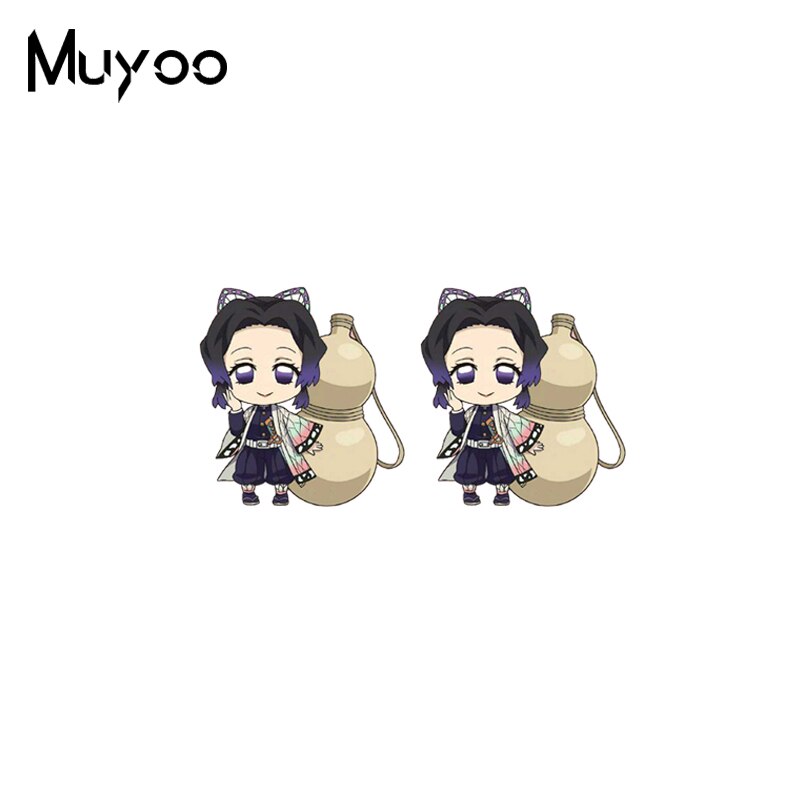2020 New Anime Demon Slayer: Kimetsu No Yaiba Earring Jewelry Epoxy Kamado Tanjirou Nezuko Mask Acrylic Earrings - Azbrowse