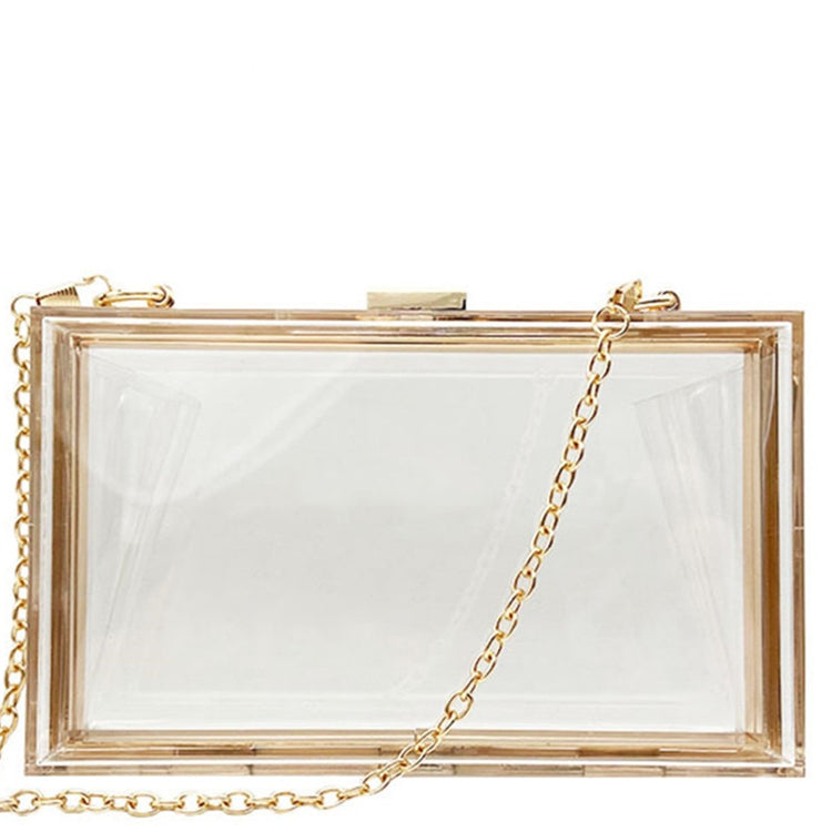 New Transparent Acrylic Bags Clear Clutches Evening Bags Wedding Party Handbags Chain Women Shoulder Bags Purses 9 Colors - Azbrowse