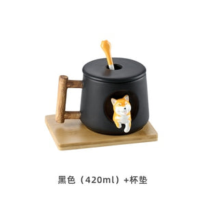 INS Shiba Inu Akita DOG 420ML COFFEE TEA MUGS CUP NORTH EUROPE STYLE FASHION DESIGN - Azbrowse