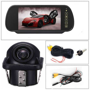 Reverse Parking System 7 inch TFT LCD Screen Car Monitor Rearview Backup Mirror with Night Vision Rearview Camera - Azbrowse