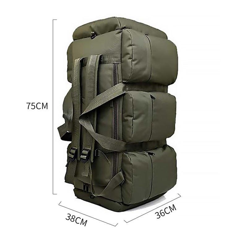 90L Large Capacity Men's Travel Bags Canvas Military Tactical Backpack Waterproof Hiking Climbing Camping Rucksack Bags XA216K - Azbrowse