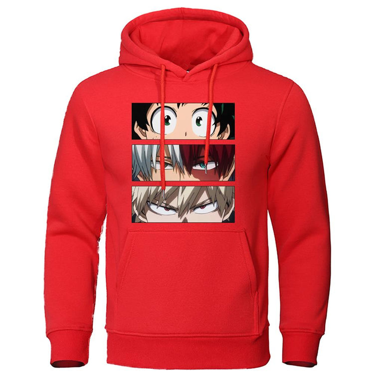 Men's Hoodies My Hero Academia Anime Sweatshirts Quality Streetwear Male Pullovers Tracksuit Fleece Warm Casual Hoodie Clothing - Azbrowse
