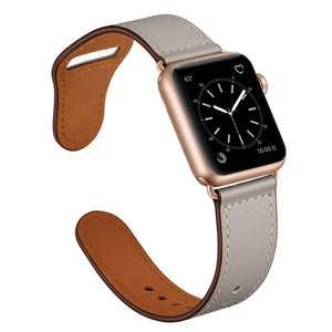 Strap for apple watch band 44mm 45mm 40mm iwatch 38mm 42 leather belt smartwatch bracelet apple watch serie 6 SE 4 3 7 41mm ban - Azbrowse