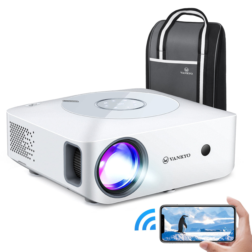 VANKYO 1080P Projector Leisure 530W Full HD 5G WiFi Projector Support 4K Synchronize Mirroring File SYNC Screen MINI Projector - Azbrowse