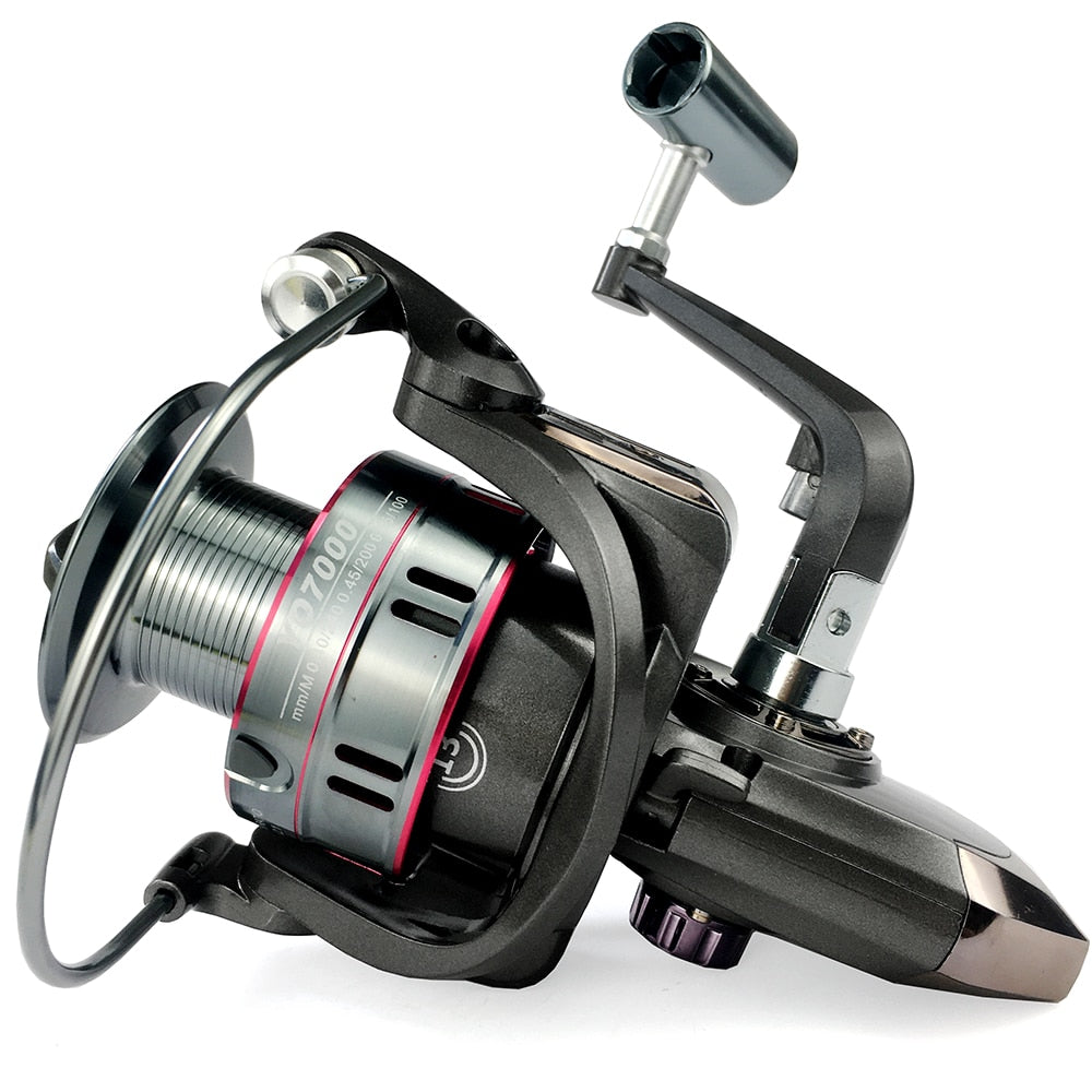 GHOTDA 5.2:1 Fishing Reel 1000-7000 Series Spinning Reel 12KG Max. Drag Carp Fishing Tackles - Azbrowse