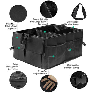 Car Trunk Organizer Eco-Friendly Super Strong & Durable Collapsible Cargo Storage Box For Auto Trucks SUV Trunk Box / Box - Azbrowse