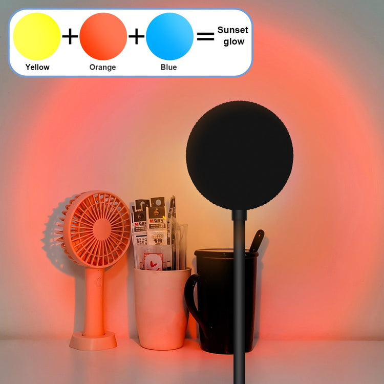 LED Projection Lamp Sunset Light Night LED Sunset Bulb Color Lamp 5V USB Rainbow Lamp Desk LED Decoration Atmosphere Lighting - Azbrowse