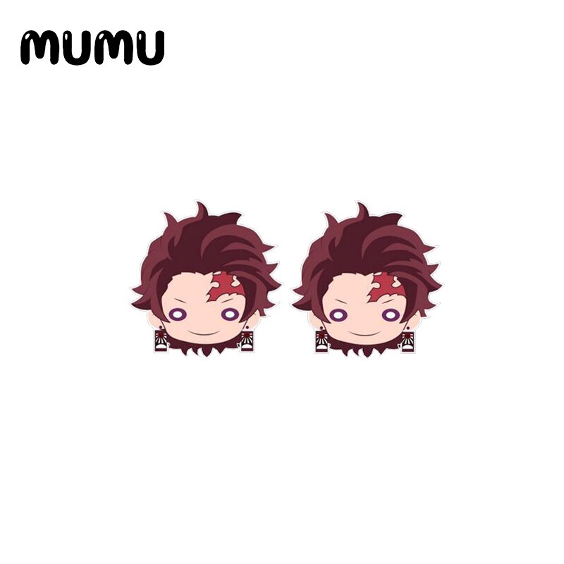 2020 New Anime Demon Slayer: Kimetsu No Yaiba Earring Jewelry Epoxy Kamado Tanjirou Nezuko Mask Acrylic Earrings - Azbrowse