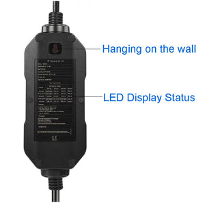 EV Charger Type 2 6A 16A for Electric Vehicle Portable EVSE Charging Cable 5m EU Plug J1772 IEC62196-2 - Azbrowse