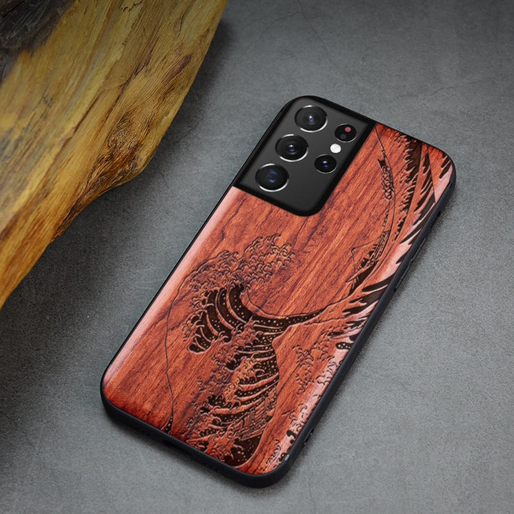 For Samsung Galaxy S21 Ultra Case Boogic Original Wood funda S21 S21+ Wood Cover Phone Case For Samsung S21 Ultra - Azbrowse