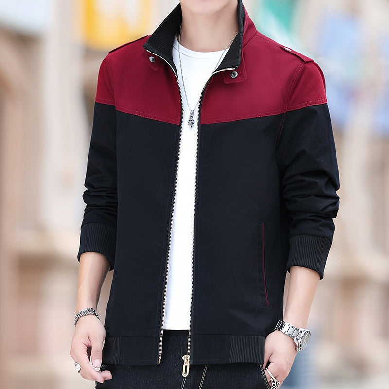 CHAIFENKO Fashion Men Bomber Jacket Casual Thin Slim Baseball Jackets Men Streetwear Hip Hop Windbreaker Zipper Jacket Coat Male - Azbrowse
