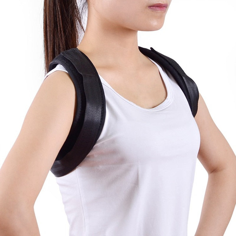 2 Pieces Back Posture Corrector Belt Women Men Prevent Slouching Relieve Pain Posture Strap Clavicle Support Brace Drop Shipping