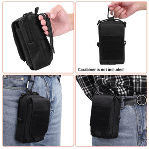 1000D Military Waist Bag Accessories Tools Tactical Molle Pouch EDC Tool Bag Compact Hunting Back Vest Pack Mobile Phone Holder - Azbrowse