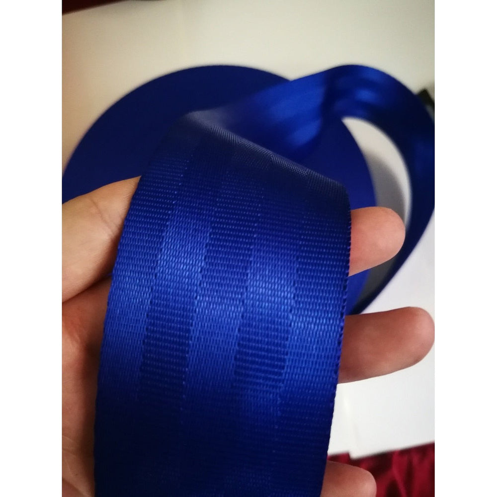 Blue 3M-30M car modified seat belt webbing 3C standard certified child safety belt car accessories - Azbrowse