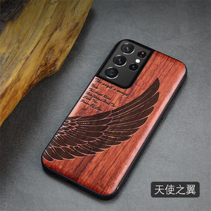 For Samsung Galaxy S21 Ultra Case Boogic Original Wood funda S21 S21+ Wood Cover Phone Case For Samsung S21 Ultra - Azbrowse