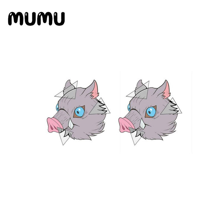 2020 New Anime Demon Slayer: Kimetsu No Yaiba Earring Jewelry Epoxy Kamado Tanjirou Nezuko Mask Acrylic Earrings - Azbrowse