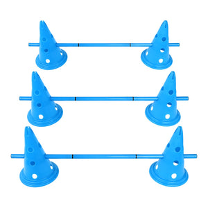 3set Dog Training Products Durable Dogs Running Jumping Stakes Pets Outdoor Sports Stake Pole Portable Pet Agility Equipment - Azbrowse