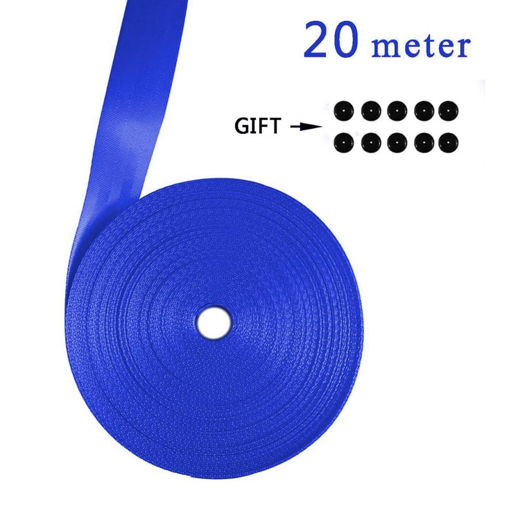 Blue 3M-30M car modified seat belt webbing 3C standard certified child safety belt car accessories - Azbrowse