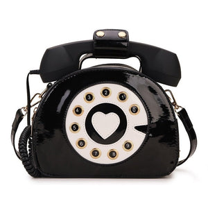 Telephone Shape Purses and Handbags for Women Fashion Pink Shoulder Bag Novel Designer Brand Crossbody Bag Top-Handle Totes 2021 - Azbrowse