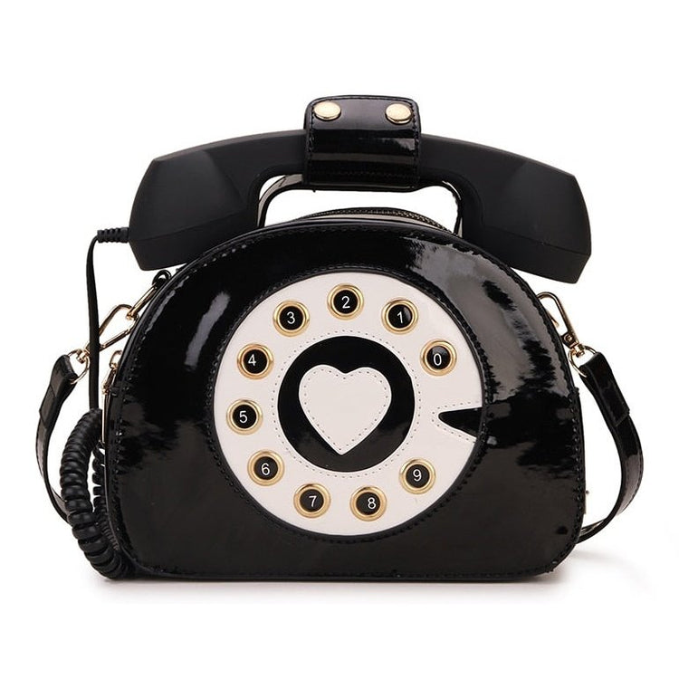 Telephone Shape Purses and Handbags for Women Fashion Pink Shoulder Bag Novel Designer Brand Crossbody Bag Top-Handle Totes 2021 - Azbrowse