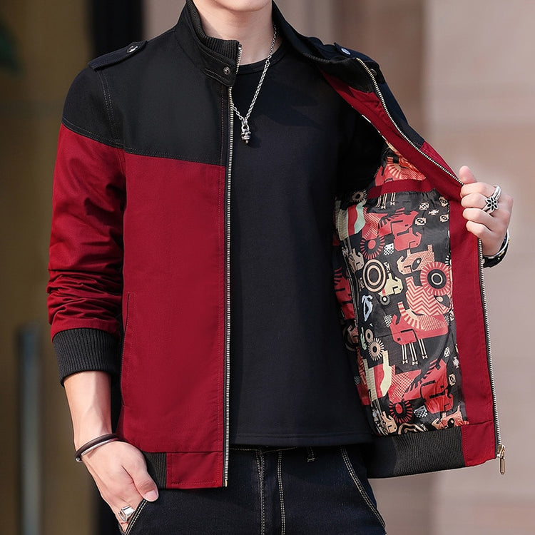 CHAIFENKO Fashion Men Bomber Jacket Casual Thin Slim Baseball Jackets Men Streetwear Hip Hop Windbreaker Zipper Jacket Coat Male - Azbrowse