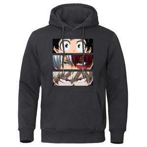 Men's Hoodies My Hero Academia Anime Sweatshirts Quality Streetwear Male Pullovers Tracksuit Fleece Warm Casual Hoodie Clothing - Azbrowse