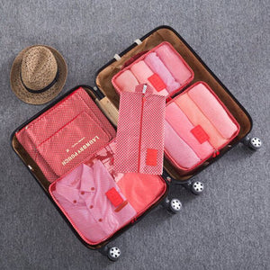 RUPUTIN 7Pcs/set Trip Luggage Organizer Clothes Finishing Kit Storage Bag Cosmetic toiletrie Storage Bag Home Travel Accessories - Azbrowse