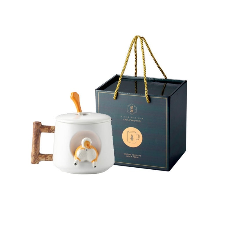 INS Shiba Inu Akita DOG 420ML COFFEE TEA MUGS CUP NORTH EUROPE STYLE FASHION DESIGN - Azbrowse