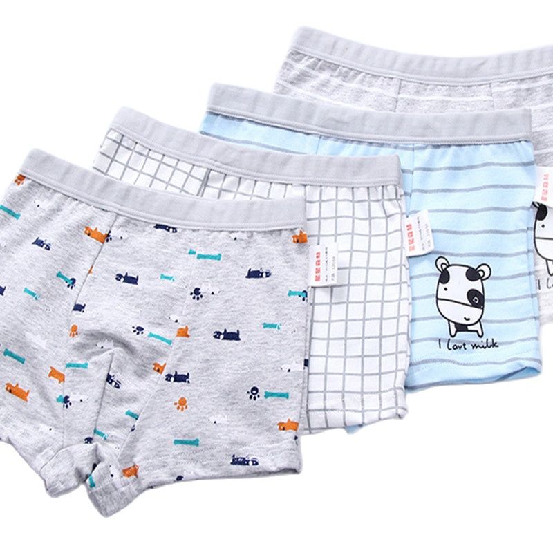 2pc/Lot Boys Panties Cotton Boxer Shorts Young Briefs Kids  Baby Girl Clothes 110-160