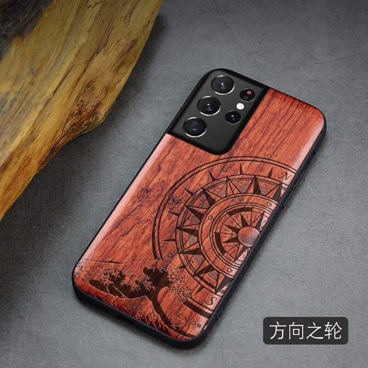 For Samsung Galaxy S21 Ultra Case Boogic Original Wood funda S21 S21+ Wood Cover Phone Case For Samsung S21 Ultra - Azbrowse