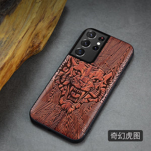 For Samsung Galaxy S21 Ultra Case Boogic Original Wood funda S21 S21+ Wood Cover Phone Case For Samsung S21 Ultra - Azbrowse