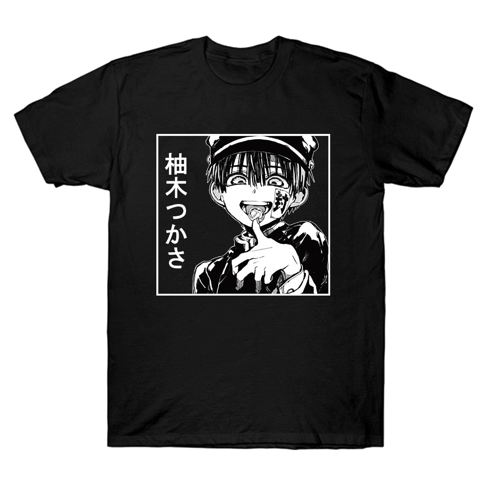 Harajuku T-Shirt Hanako-Kun Anime T Shirt Short Sleeve Printed Tee Shirt Loose Casual Tee Tops - Azbrowse