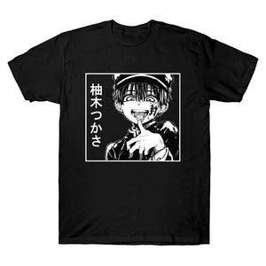 Harajuku T-Shirt Hanako-Kun Anime T Shirt Short Sleeve Printed Tee Shirt Loose Casual Tee Tops - Azbrowse